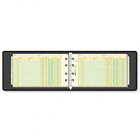 National Brand Four-Ring Ledger Binder Kit- 100 Ledger Sheets- 8 1/2 x 5 1/2 NA31732